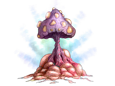 Infection Mushroom color illustration infection line mushroom