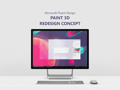 Microsoft Fluent Design Concept concept fluent design microsoft windows paint redesign