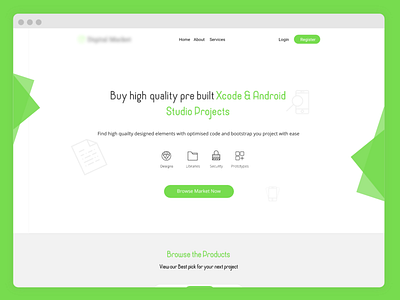 Digital Marketplace Landing Page