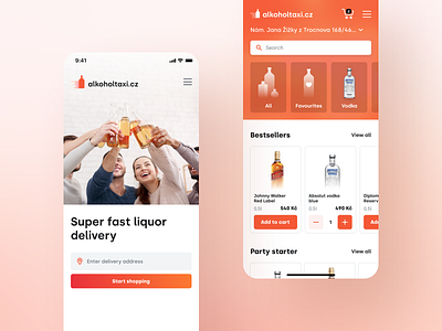 Alcohol taxi - Liquor delivery app