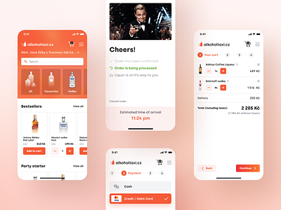 Alcohol taxi - Liquor delivery app by Jan Gemerle on Dribbble