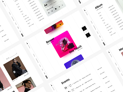 Baauer — Artist Website Redesign animation artist baauer gif interaction landing music page ui ux web website