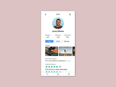 Daily UI #006 - User Profil