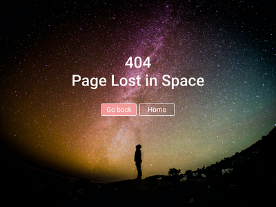 Daily UI #008 - 404 Page