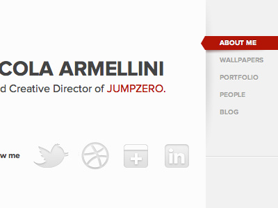 Nicola Armellini ~ Website Redesign armellini italy nicola personal portfolio site web