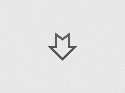 Markdown down glyph icon mark markdown minimal shift