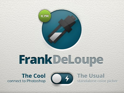 Introducing Frank. Frank DeLoupe app color connection cs5 cs6 deloupe frank loupe mac osx photshop picker ps remote