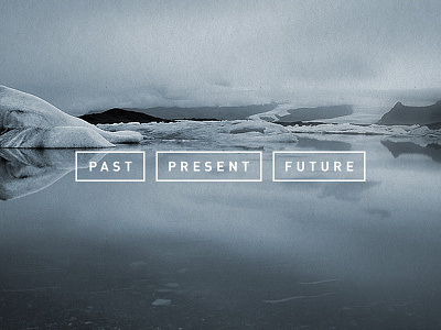 Menu concept future logo nature past present typography