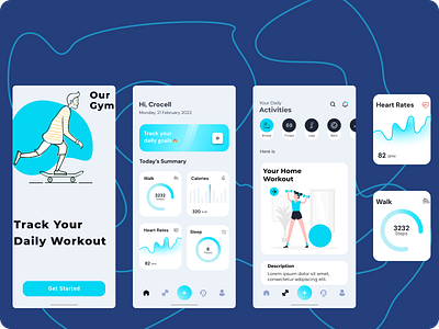 Sport App Tracker app sport ui