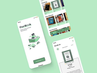 Book Store App book mobile shop ui