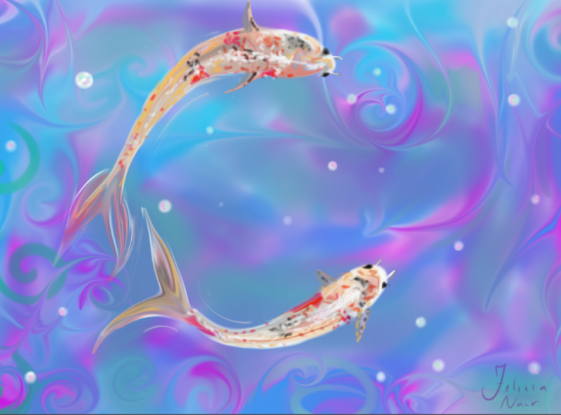 Space koi by Felicia Nair on Dribbble