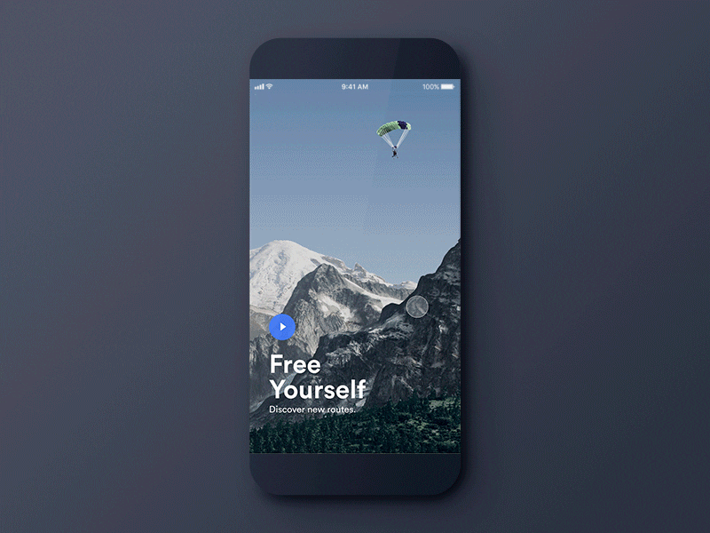 Travel App — Parallax Concept