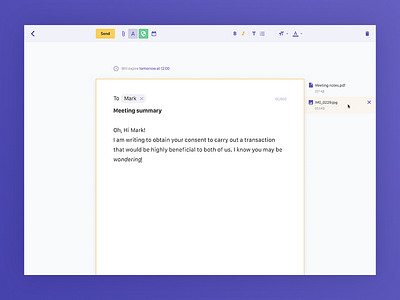 Email — full-screen compose app mail web