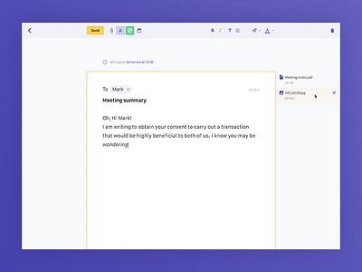 Email — full-screen compose