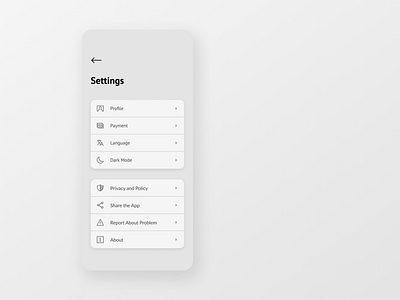 006: Settings app dailyui design mobile app settings ui ux