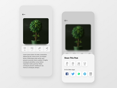 010: Social Share app dailyui design social share ui ux