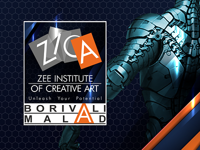 Zee Institute of Creative Art Malad 3d animation branding graphic design logo motion graphics ui