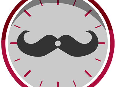 Movember clock clock movember mustache
