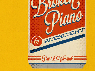 Broken Piano For President beer book cover can illustration jacket louisville patrick wensink