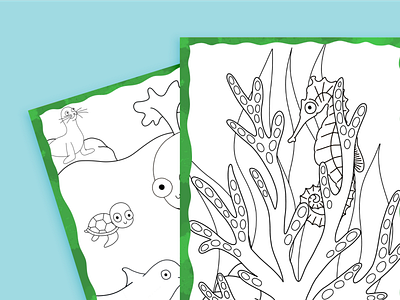 Sussex Dolphin Project branding children colouring conservation design graphic design illustration illustrator sustainability vector