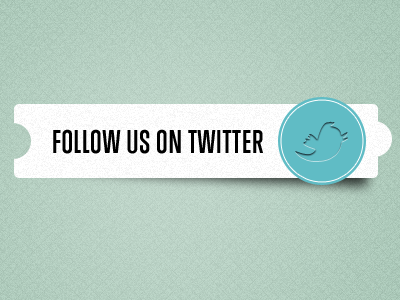 Follow us button calltoaction vintage