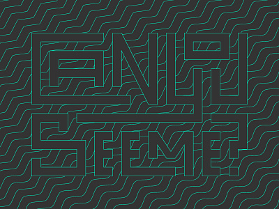 Can You See Me? geometric grid hidden illustrator pattern type typography