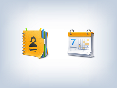 More Illustrations for In-Email Use address addressbook calendar calendrars contacts email icon icons mail