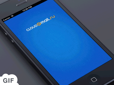 Cloud iPhone App: Login Screen Animation animation apps cloud clouds ios iphone login