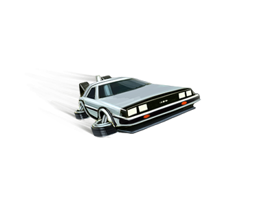 Back To The Future Tribute Delorean Dmc 12 By Mail Ru Design On Dribbble