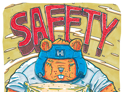Safety Сomic Cover beaver character comic comics illustration illustrations safety