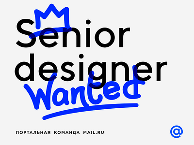 Senior Designer Wanted