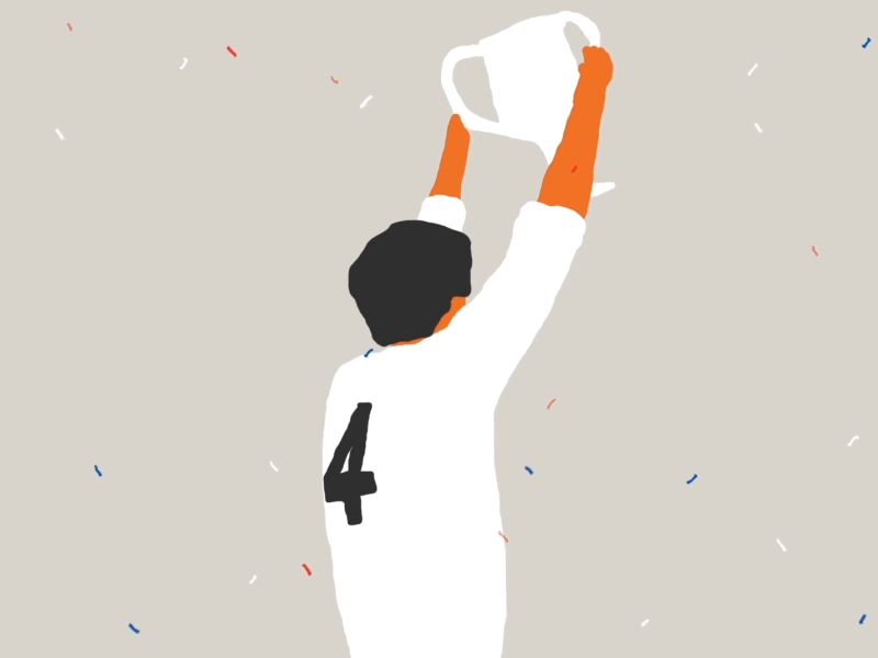 Wahoo! I just won an award... animation award celebrate confetti cup football gif illustration imperial college loop player qpr