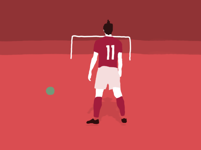It's all about tomorrow... animation cell character euro2016 euros football gif goal illustration pastel red rotoscope