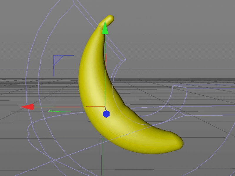 Little Banana Breakdown 3d banana brand breakdown cell eat food fruit grain liquid photoshop spin