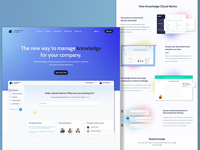 Knowledge cloud redesign