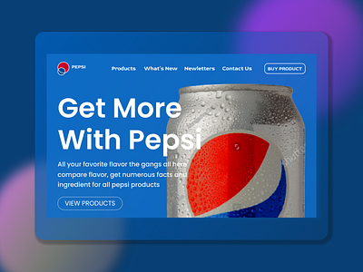 Pepsi redesign design ui