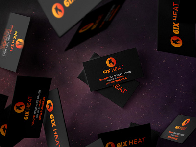 6ixHeat Business Card Design