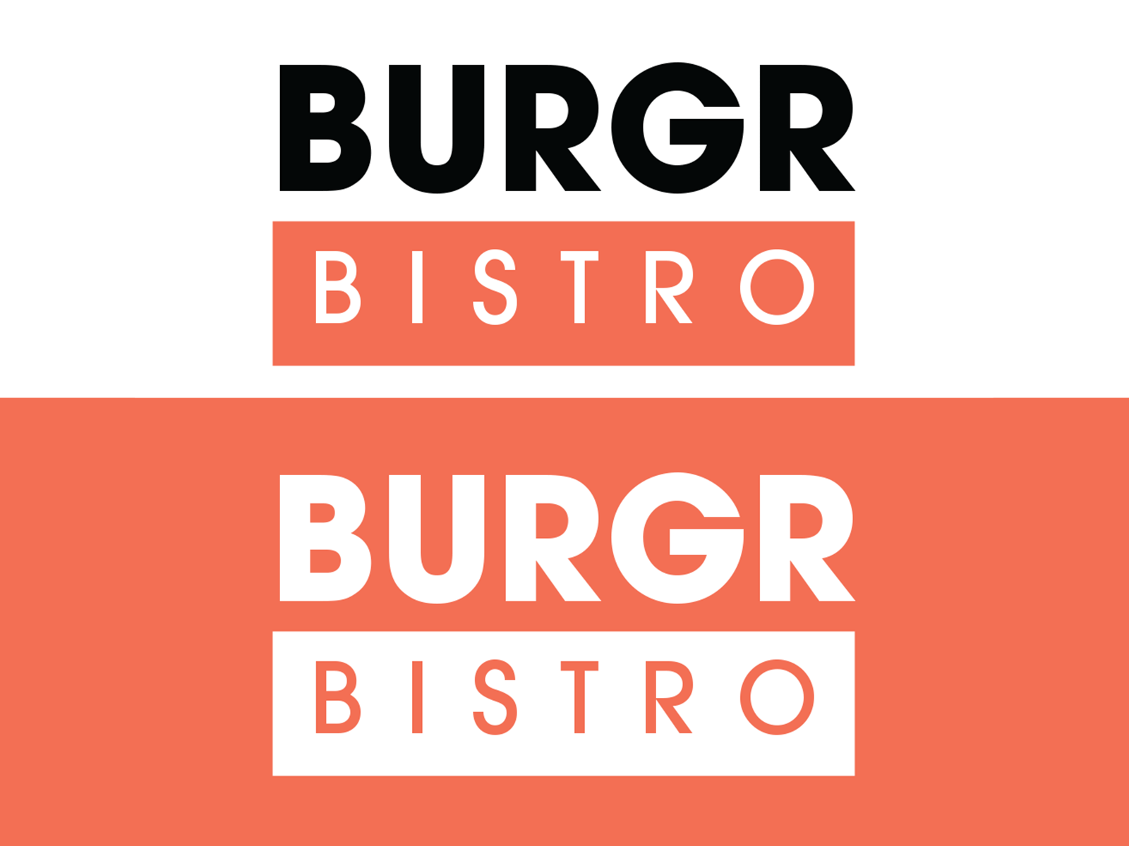 BURGR Bistro Logo Design by Obie Rifai on Dribbble