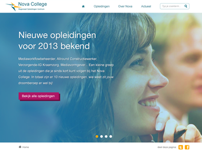 Education header webdesign