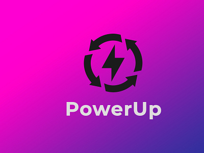Logo for powerUp logo