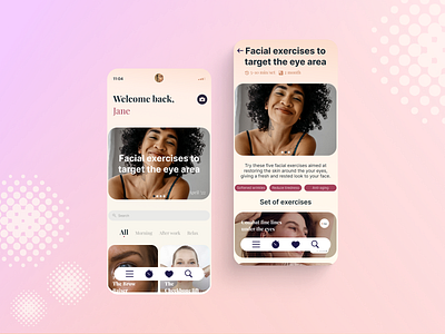 Face Lifting App Concept app face lifting mobile ui ux
