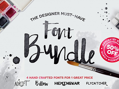 Hand Crafted Font Bundle bundle design designer font fonts