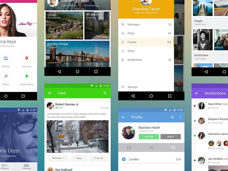 Android UI Kit mobile psd ui-kit ui android freebie free