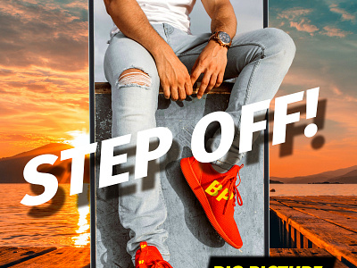 BIG Picture Men's Fashion Shoes advertising branding design mobile photoshop