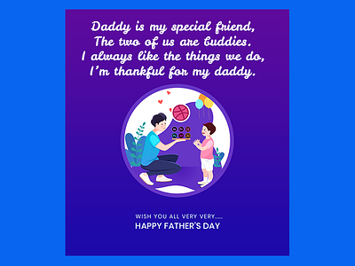 Happy Fathers Day design design art designer illustration typography