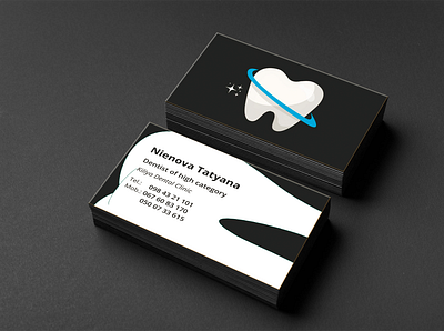 Dental business card app branding business card dental business card design graphic design illustration logo typography ui ux vector