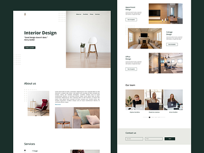 Interior Agency - Landing Page