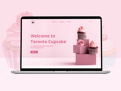 Redesign - Toronto cupcake app cupcake design dessert figma ui ux web design website
