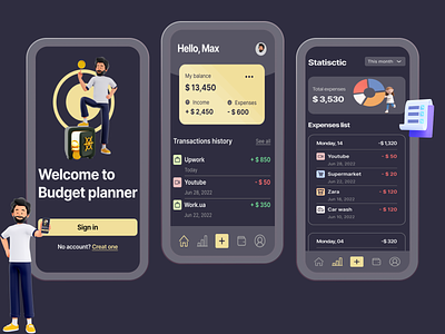 Budget planner app/ expenses tracker