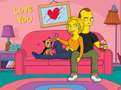 Custom Simpsons Portrait